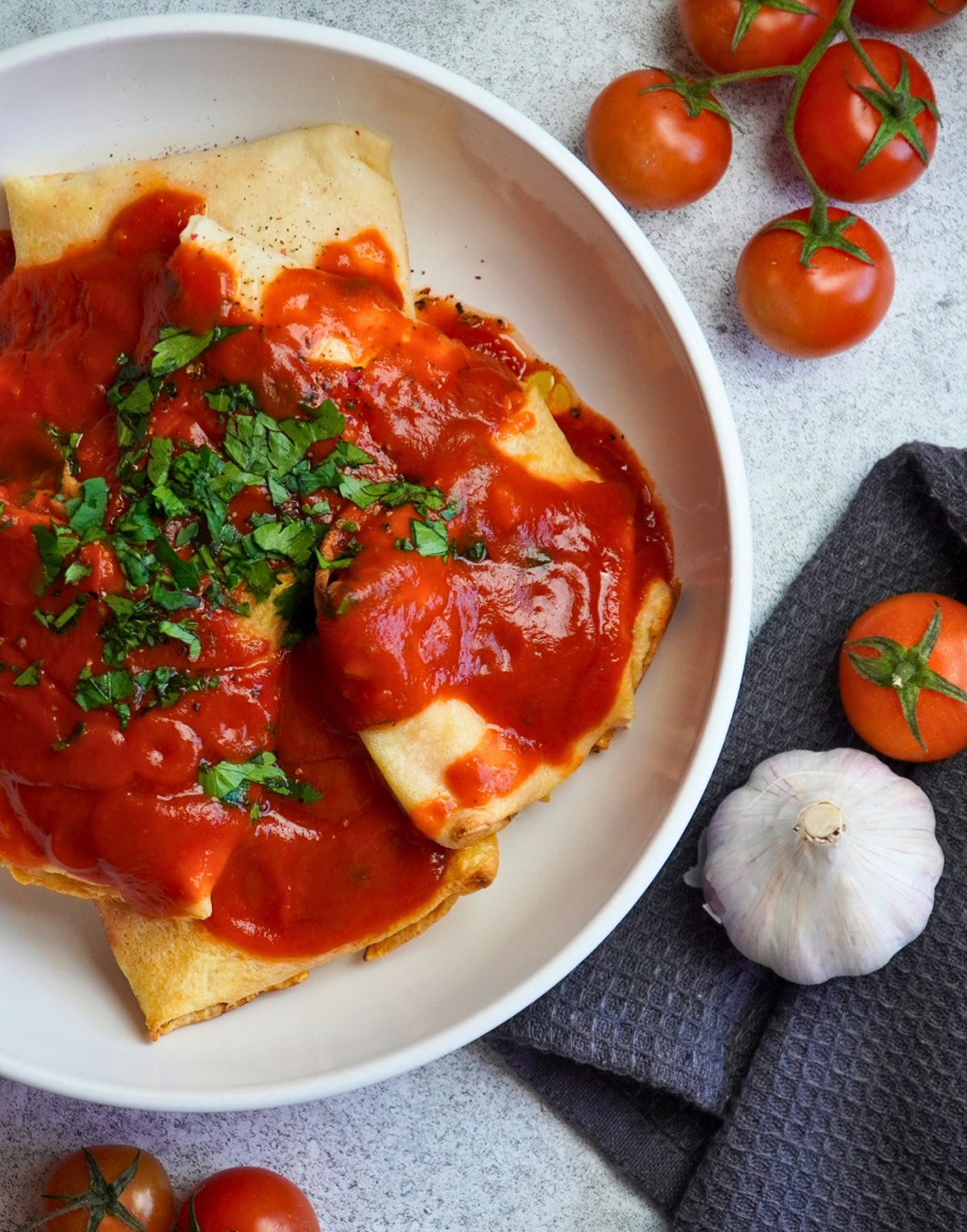 Crepe de Verdura y Queso congelado Bocado