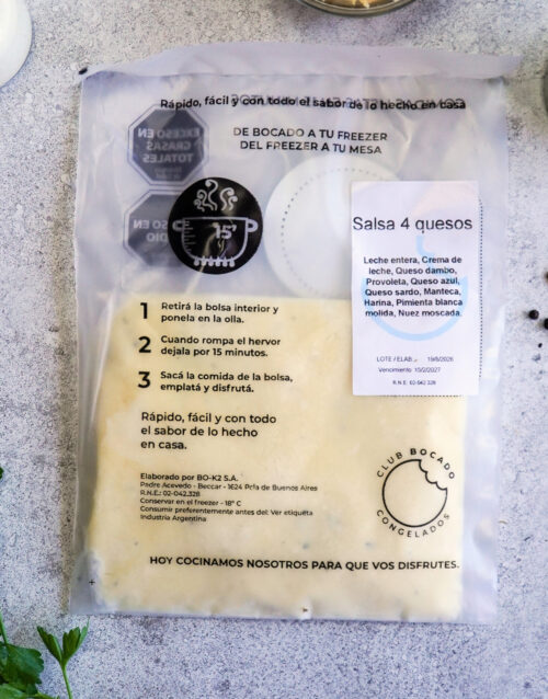 Salsa 4 Quesos congelada Bocado